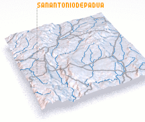 3d view of San Antonio de Padua