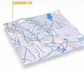 3d view of San Martín