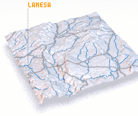 3d view of La Mesa