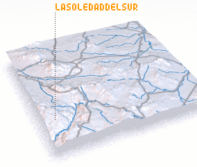 3d view of La Soledad del Sur