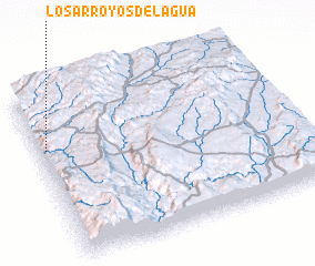 3d view of Los Arroyos del Agua