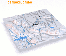 3d view of Cerro Colorado