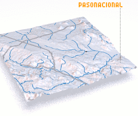 3d view of Paso Nacional