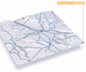 3d view of San Francisco