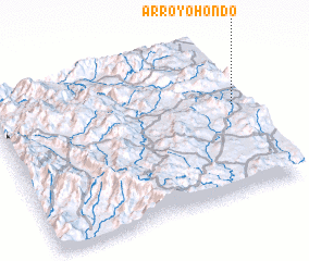 3d view of Arroyo Hondo