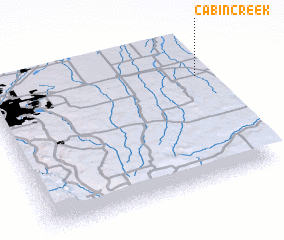 3d view of Cabin Creek