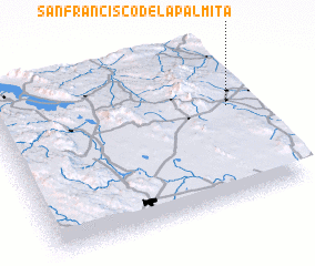 3d view of San Francisco de la Palmita