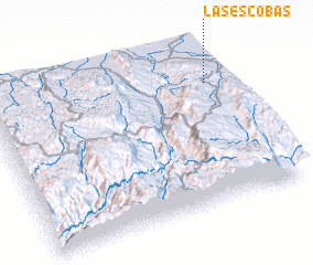 3d view of Las Escobas