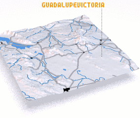 3d view of Guadalupe Victoria