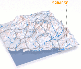 3d view of San José