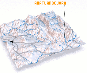 3d view of Amatlán de Jora
