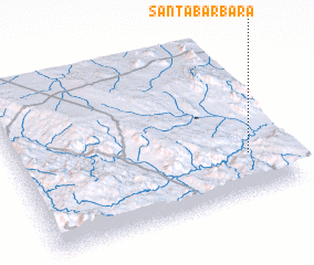 3d view of Santa Bárbara