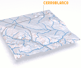 3d view of Cerro Blanco