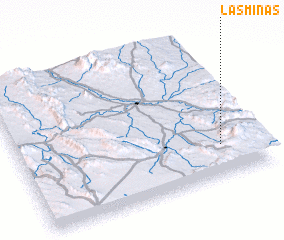 3d view of Las Minas