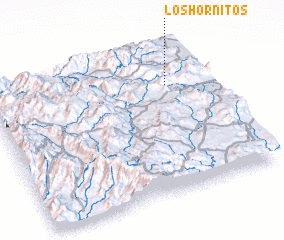 3d view of Los Hornitos