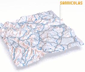3d view of San Nicolás