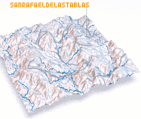 3d view of San Rafael de las Tablas