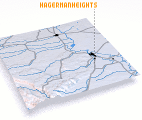 3d view of Hagerman Heights