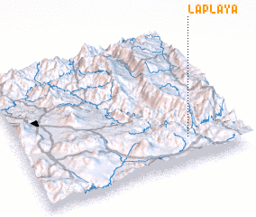 3d view of La Playa