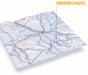 3d view of Barranco Azul