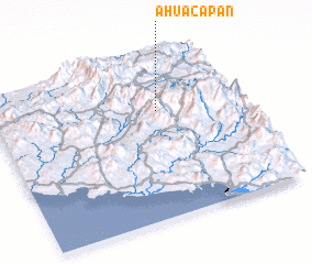 3d view of Ahuacapán