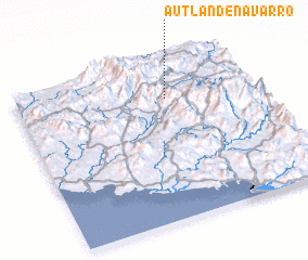 3d view of Autlán de Navarro