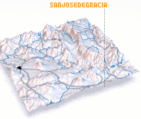 3d view of San José de Gracia