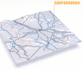 3d view of San Fernando