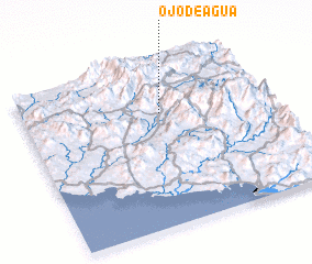 3d view of Ojo de Agua