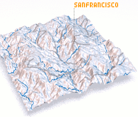 3d view of San Francisco