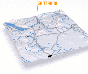 3d view of Santa Ana