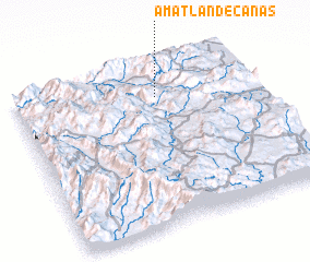 3d view of Amatlán de Cañas