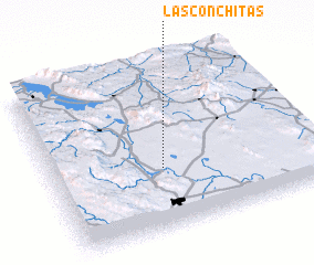 3d view of Las Conchitas