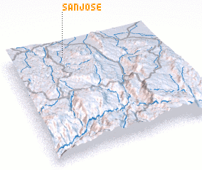 3d view of San José