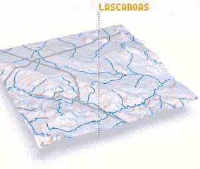 3d view of Las Canoas