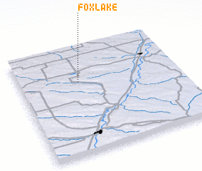 3d view of Fox Lake