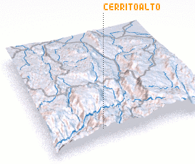 3d view of Cerrito Alto