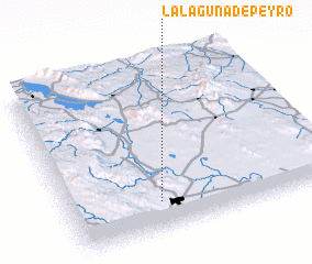 3d view of La Laguna de Peyro