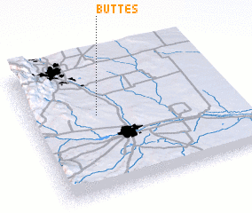 3d view of Buttes