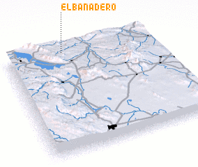 3d view of El Bañadero