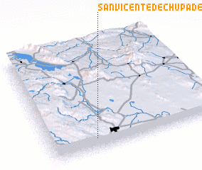 3d view of San Vicente de Chupaderos