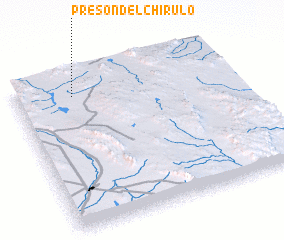 3d view of Presón del Chirulo