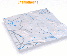 3d view of Las Arenosas