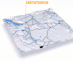 3d view of Santa Teresa