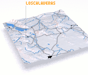 3d view of Los Calaveras