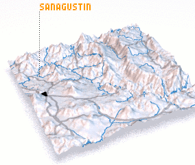 3d view of San Agustín