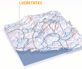 3d view of Los Metates