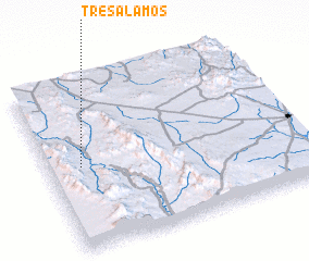 3d view of Tres Álamos