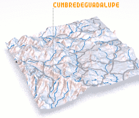 3d view of Cumbre de Guadalupe