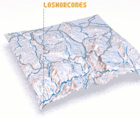 3d view of Los Horcones